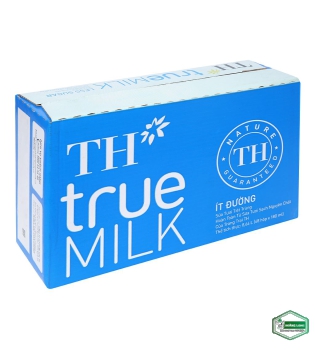 Thùng 48 hộp sữa tươi tiệt trùng ít đường TH true MILK 180ml
