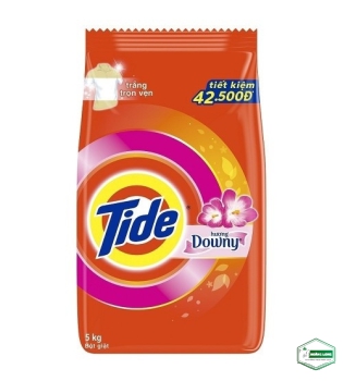 BỘT GIẶT TIDE HƯƠNG DOWNY MÀU CAM 5KG