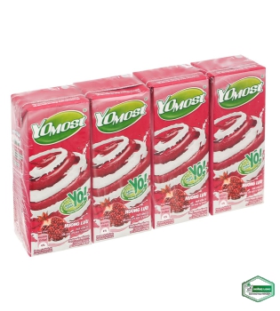 Lốc 4 hộp sữa chua uống vị lựu YoMost 170ml