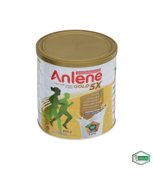 Sữa bột Anlene Gold 5X hương vani lon 800g (trên 40 tuổi)