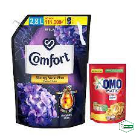 Comfort Hương Nước Hoa Thiên Nhiên Bella Túi 2.8l tặng Omo Matic 350g