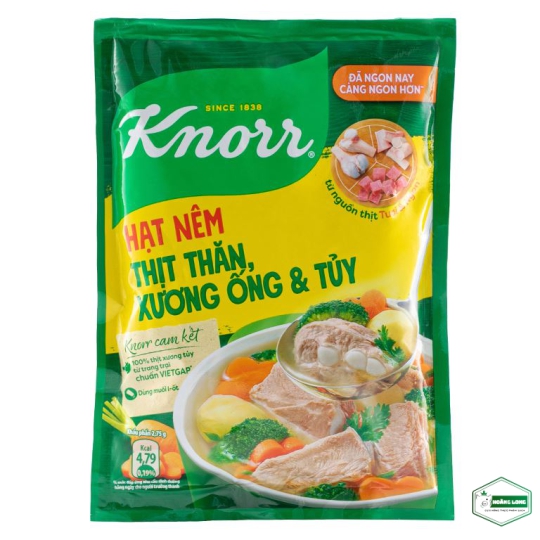 Hạt nêm thịt thăn, xương ống, tủy Knorr gói 170g